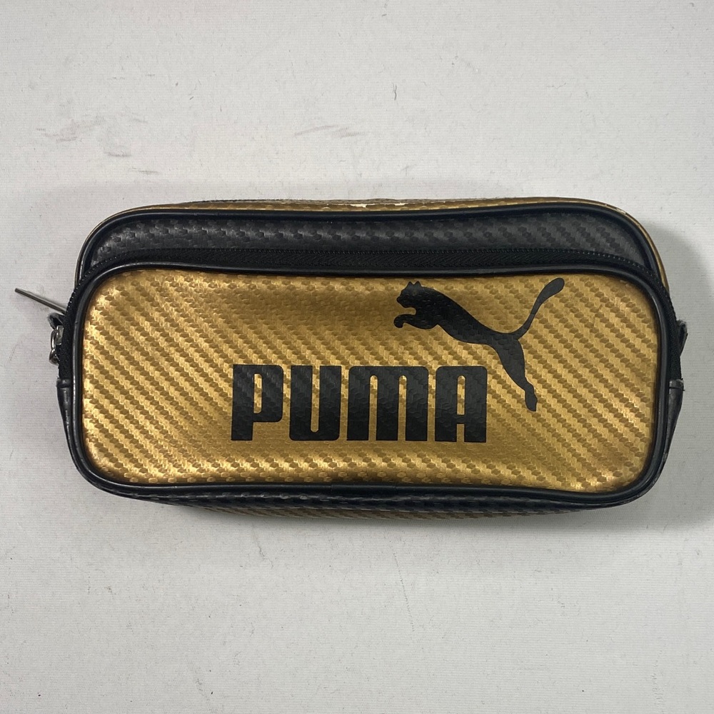 Puma Gold and Black Toiletry Pouch